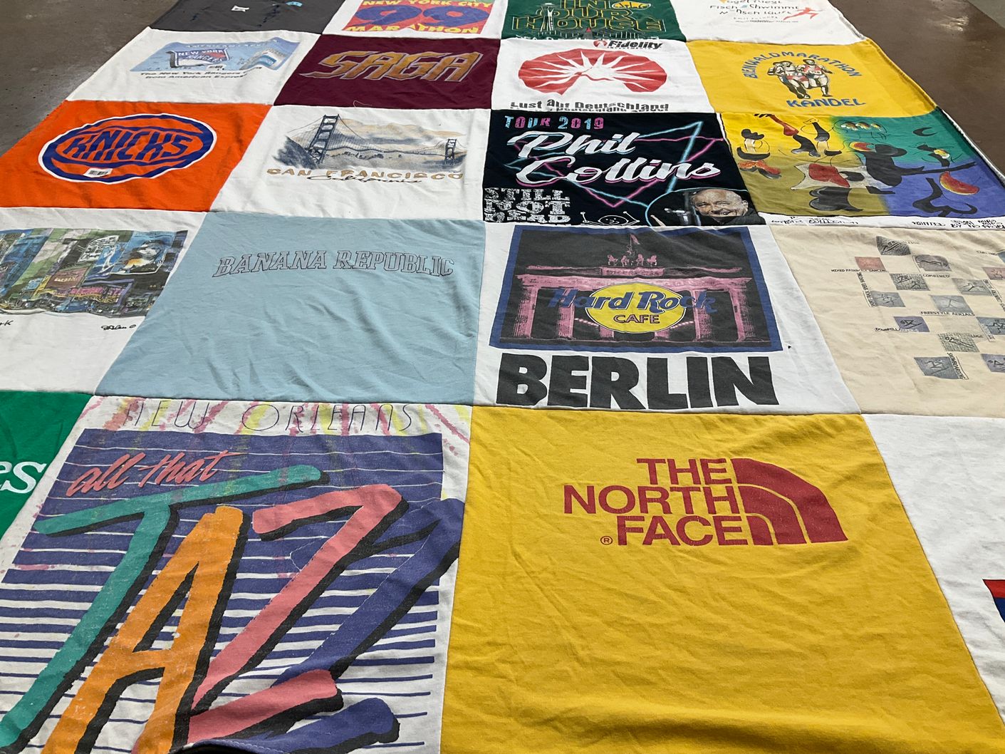 T-shirt quilt featuring new york knicks by Frank from DE