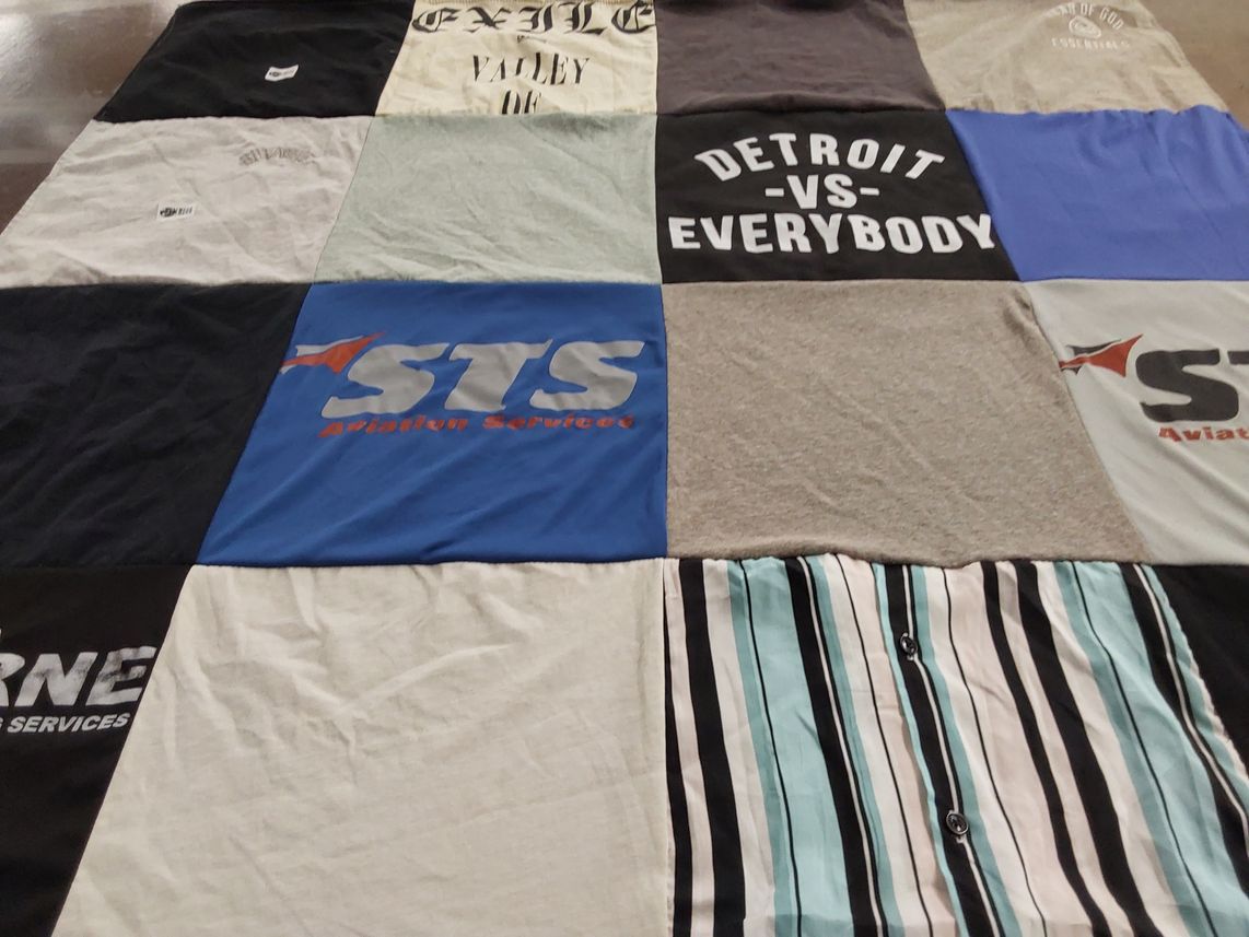 T-shirt quilt by Yvette from FL