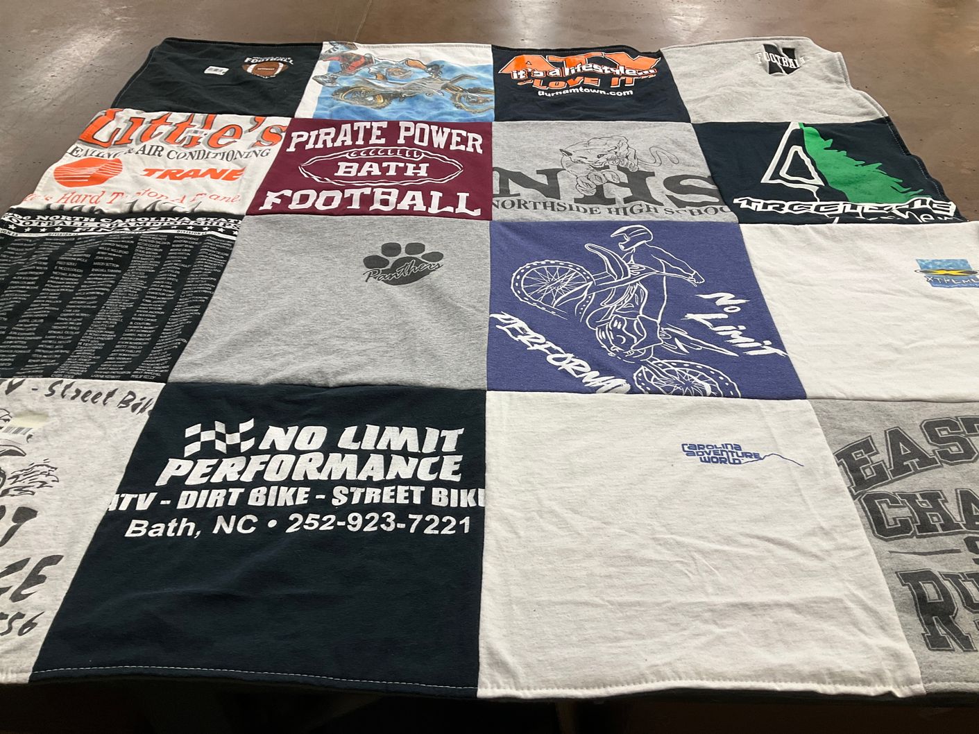T-shirt quilt from northside high school by Sarah from NC