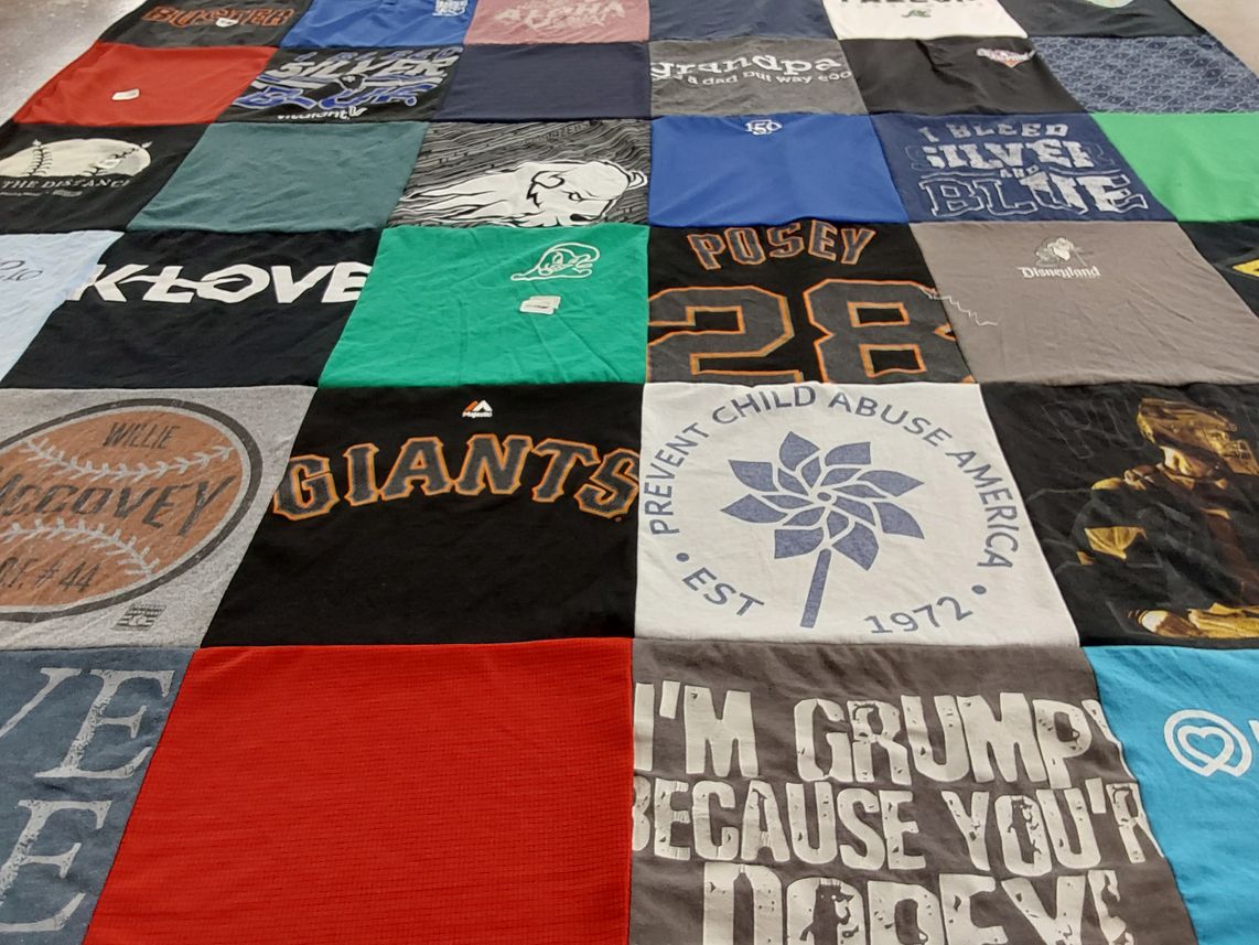 T-shirt quilt featuring san francisco giants by Terri from NV