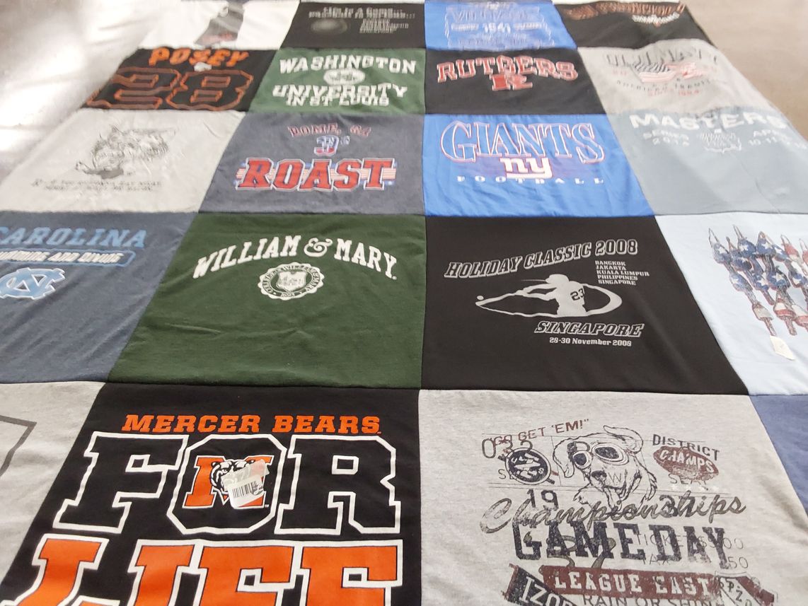 T-shirt quilt featuring new york giants by Mary from SC