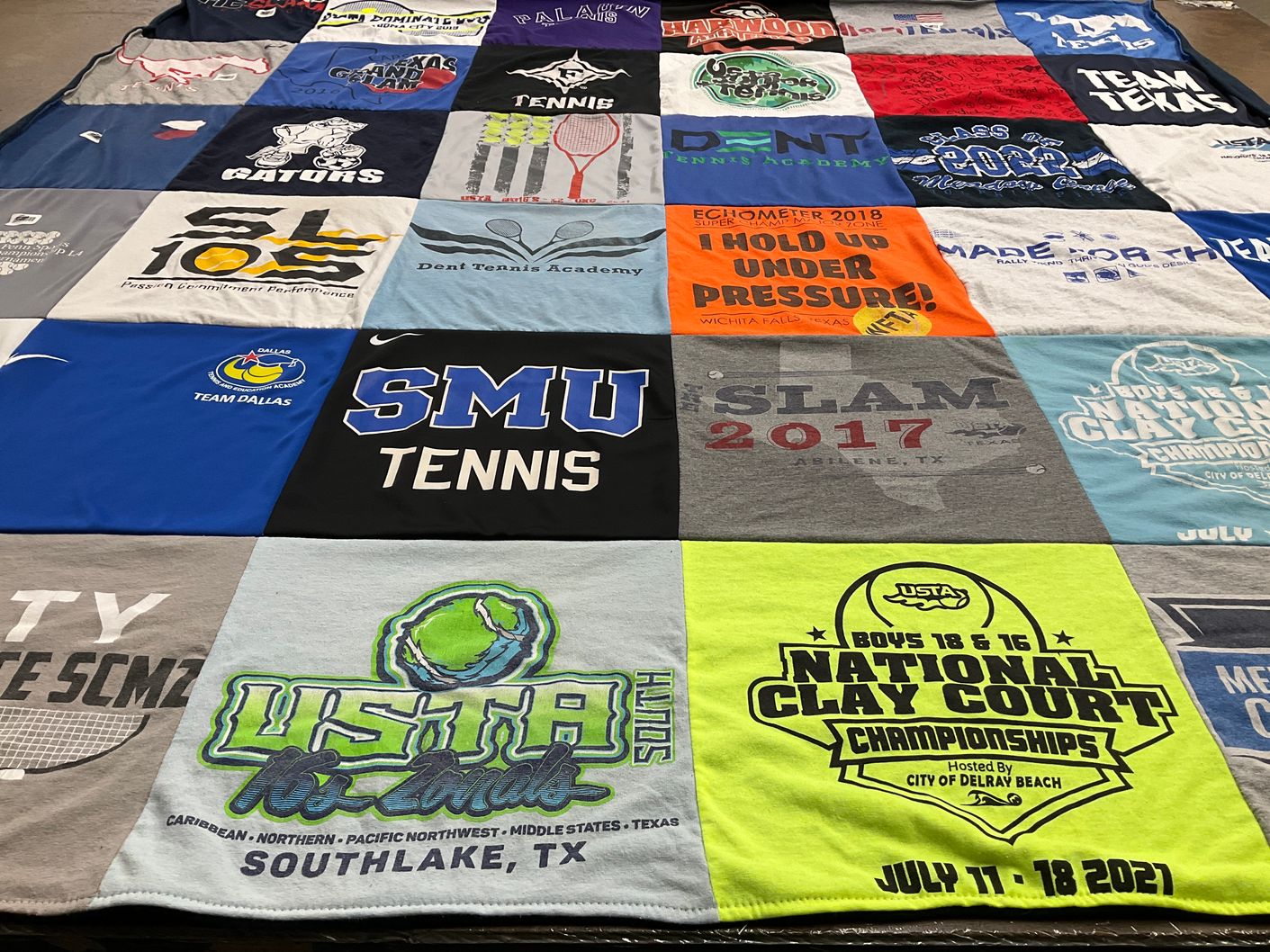 T-shirt quilt featuring team dallas by Elaina from TX