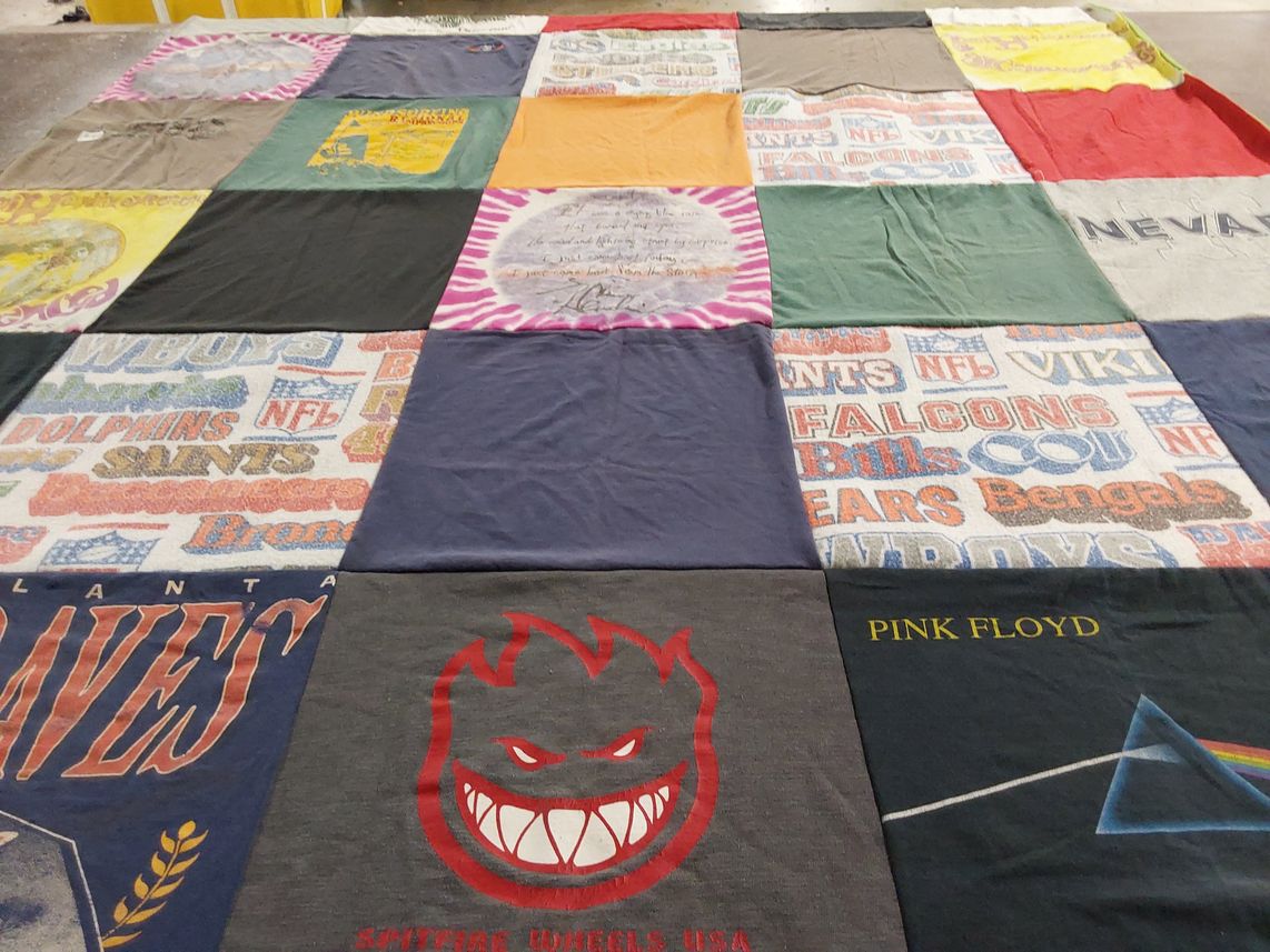 T-shirt quilt featuring atlanta braves by Lorraine from CA