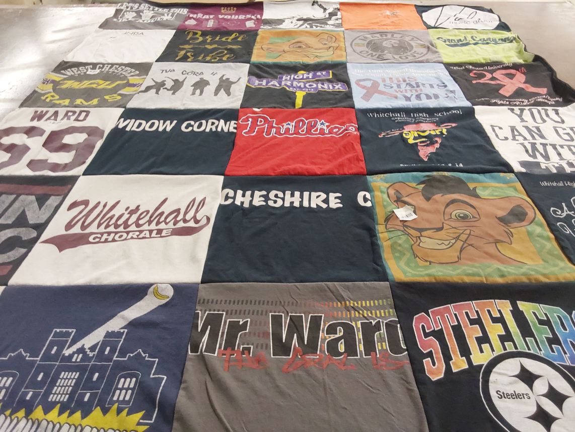 T-shirt quilt featuring whitehall high school football by Victoria from PA