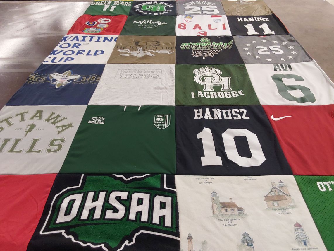 T-shirt quilt from ottawa hills high school by Mark from OH