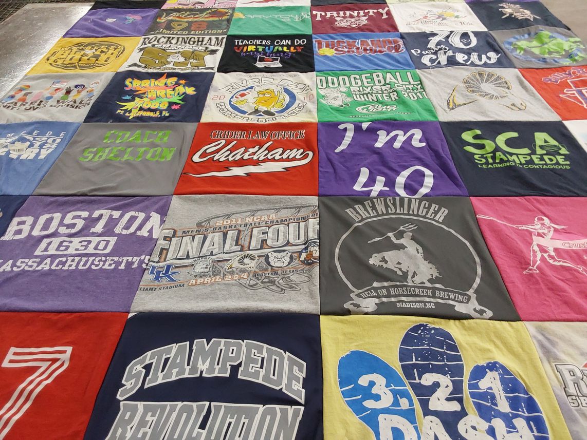 T-shirt quilt from university of kentucky by Chelsea from NC