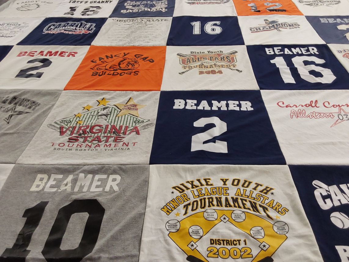 T-shirt quilt from carroll county by Phyllis from VA