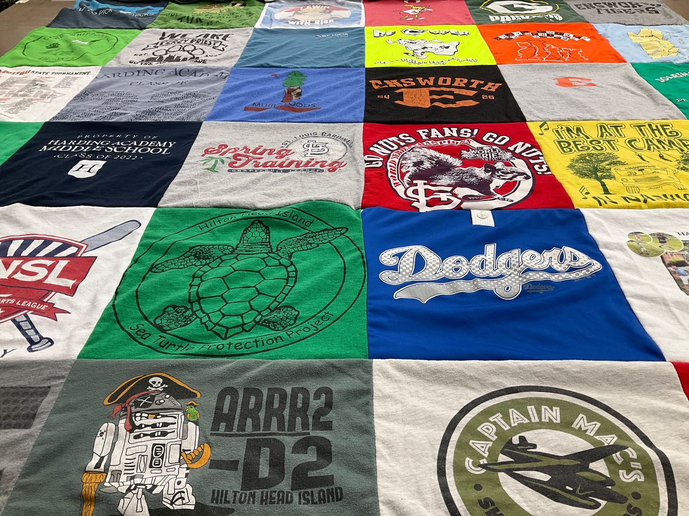 T-shirt quilt featuring dodgers by Eileen from TN