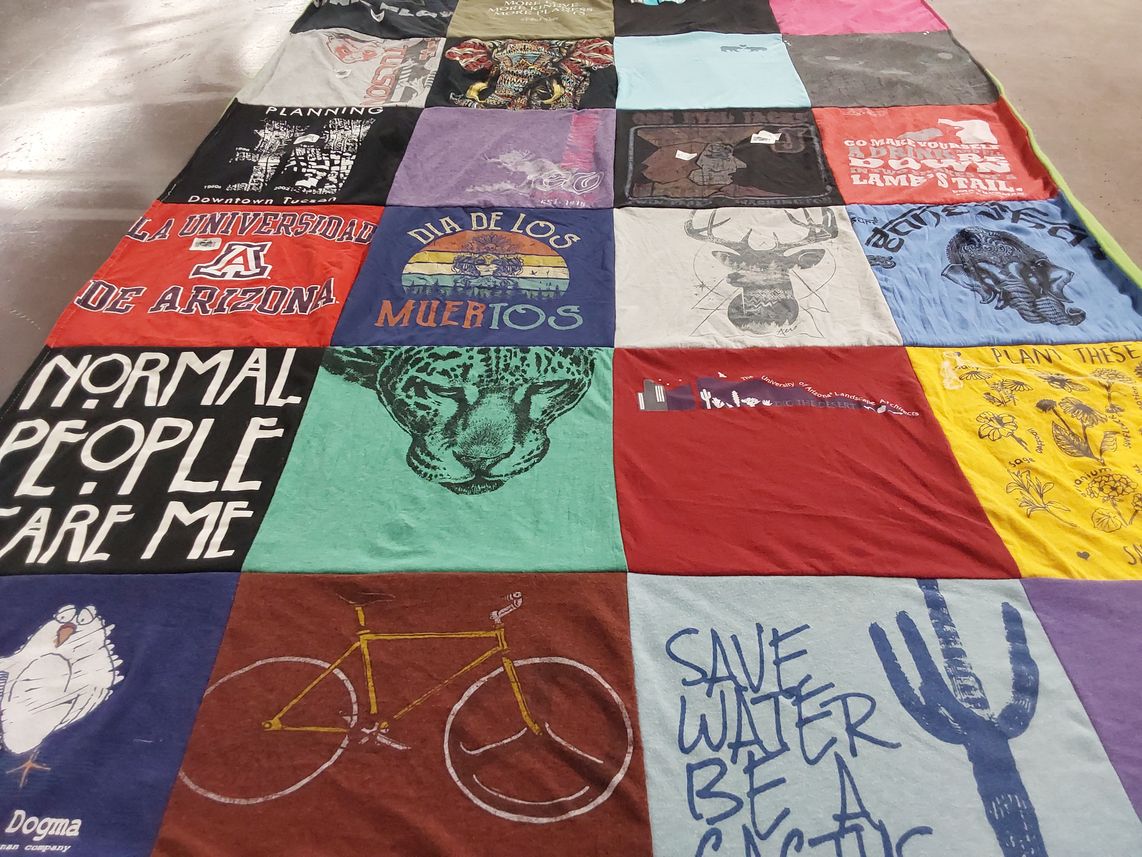 T-shirt quilt from university of arizona by Amy from NJ