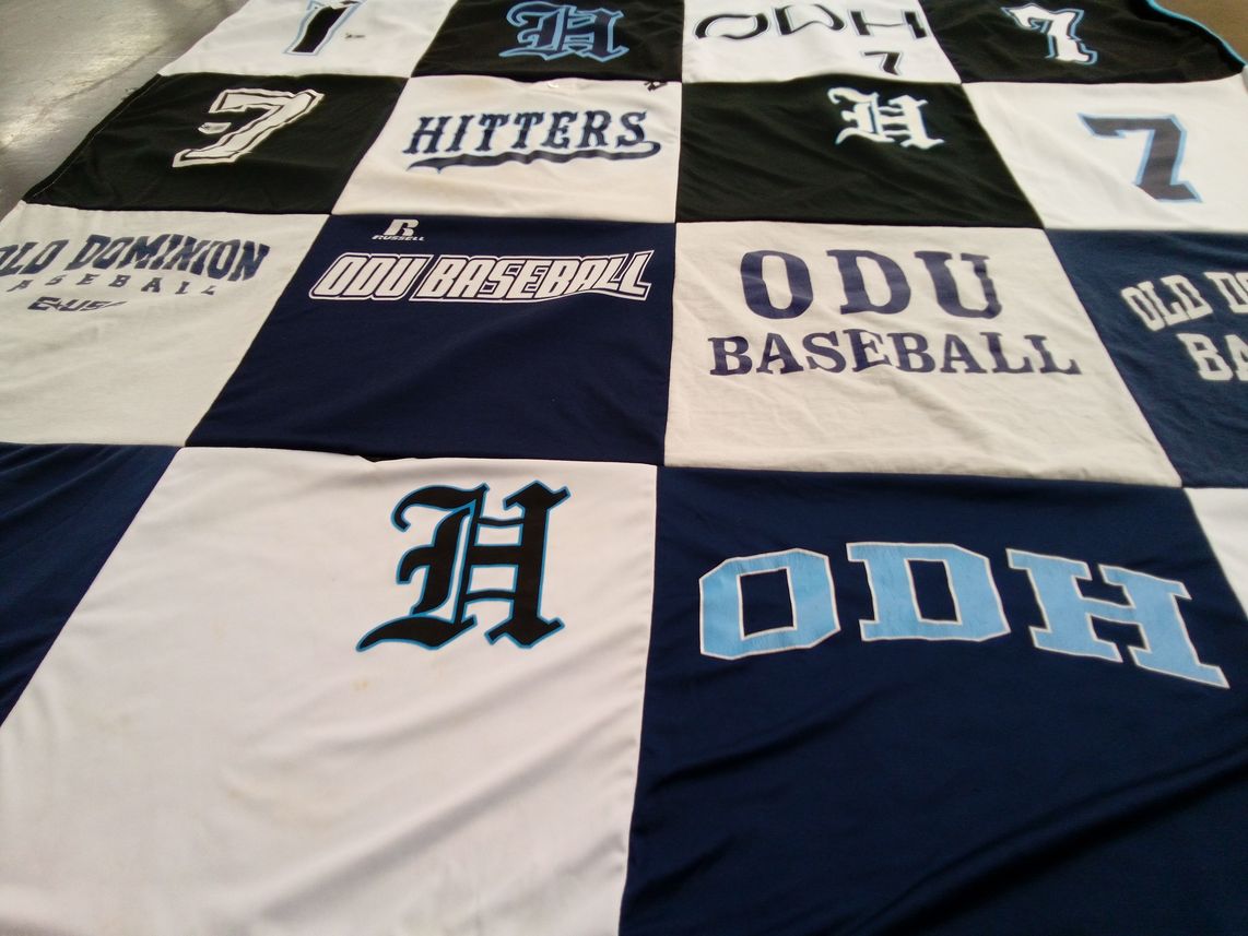 T-shirt quilt from old dominion university by Wendy from VA