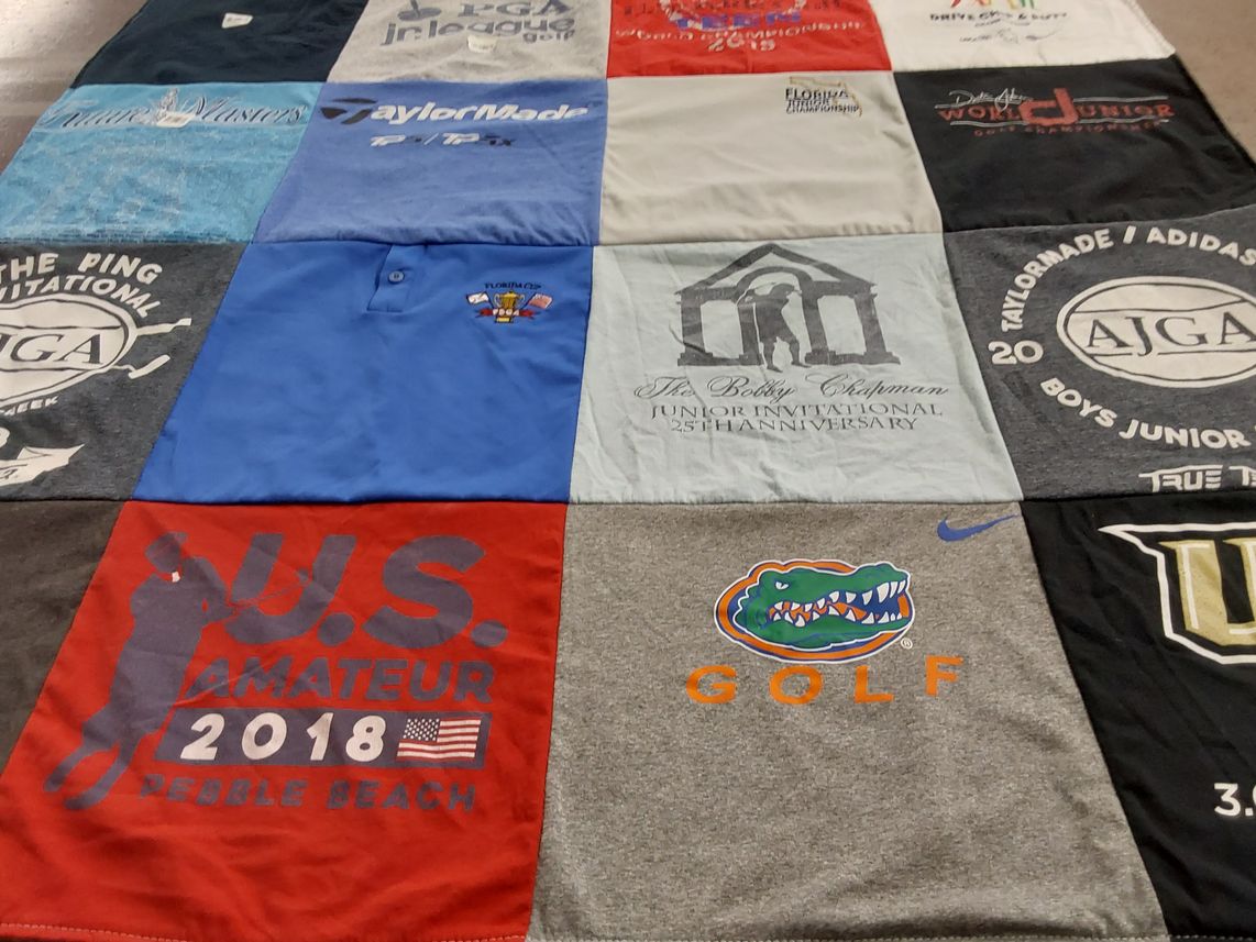 T-shirt quilt from university of florida by Tammy from FL
