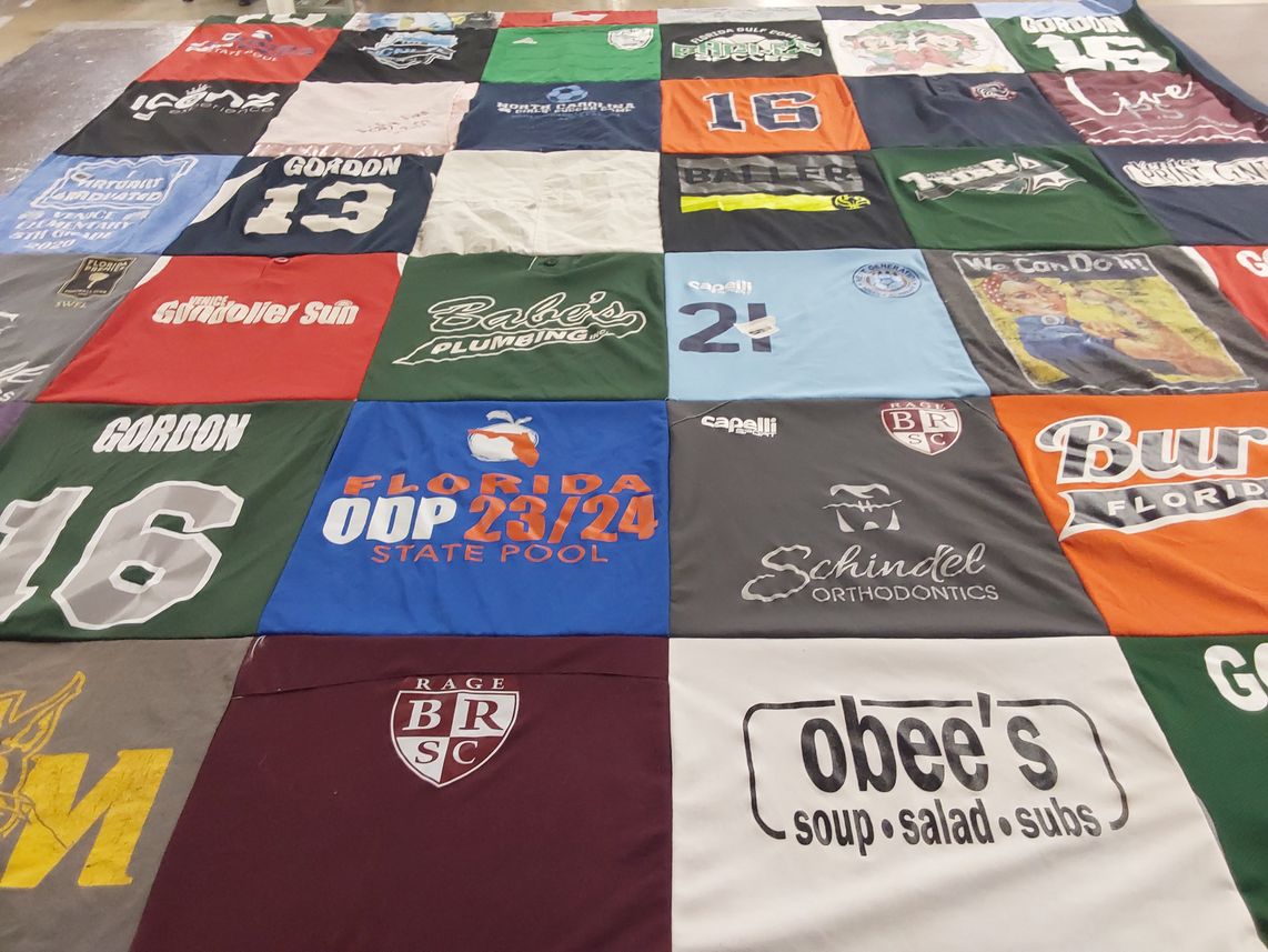 T-shirt quilt featuring brsc by Alexis from FL