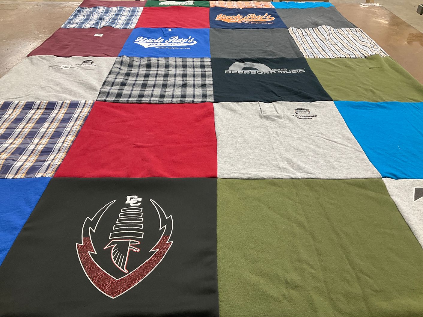 T-shirt quilt featuring >dc by Sharon from MI