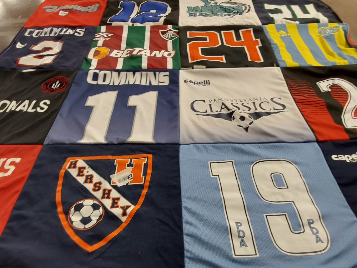 T-shirt quilt from hershey high school by Heidi from PA