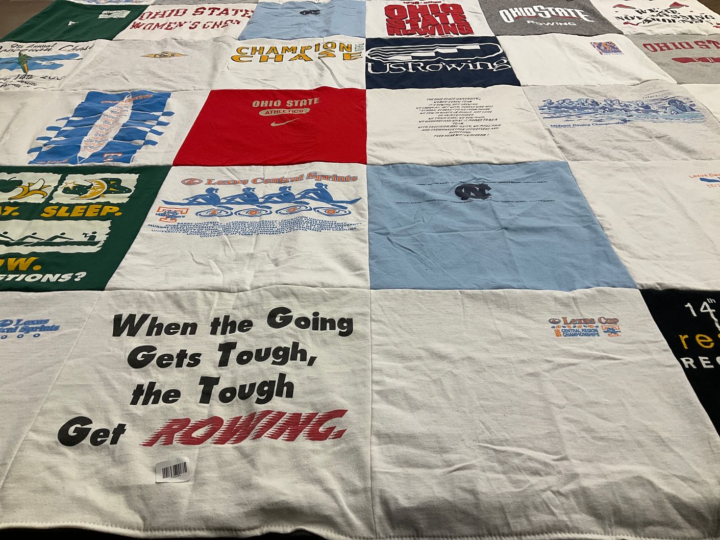 T-shirt quilt from ohio state university by Elizabeth from VA