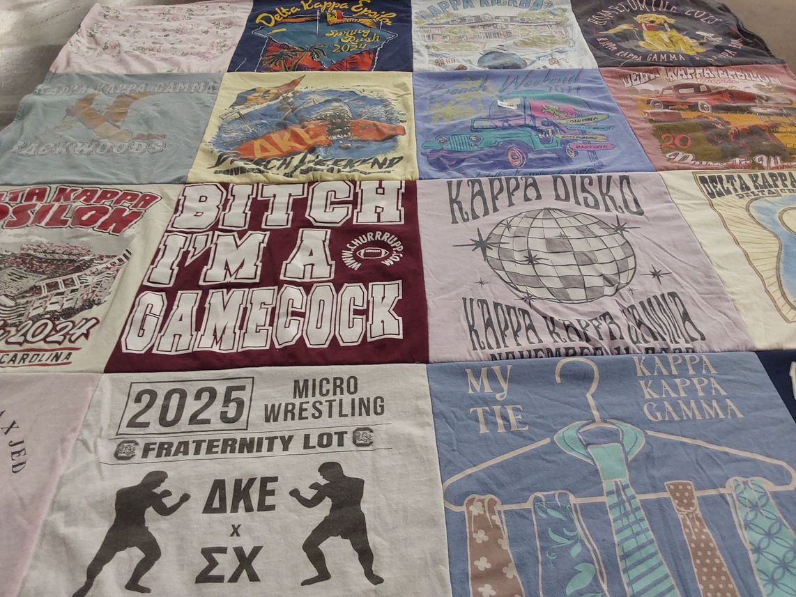 T-shirt quilt from university of south carolina by Kayla from PA