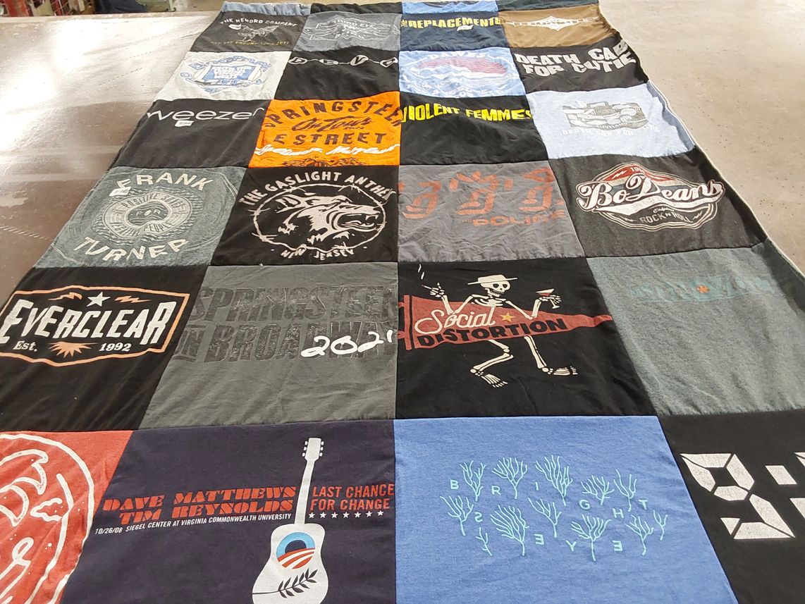 T-shirt quilt from virginia commonwealth university by John from VA