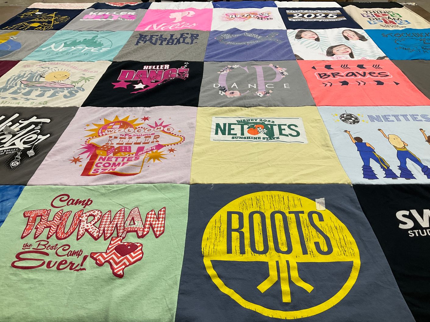 T-shirt quilt from keller high school by Liz from TX