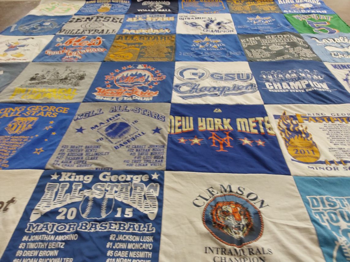 T-shirt quilt featuring new york mets by Kellie from VA