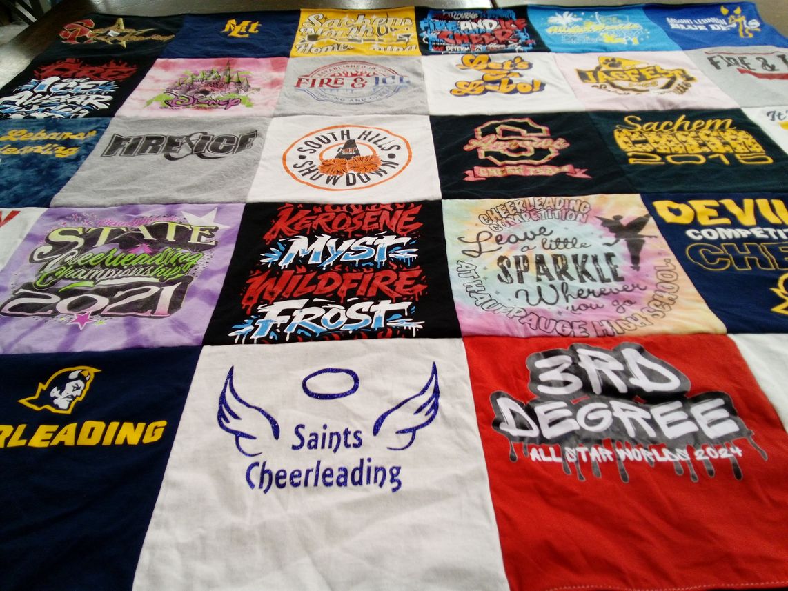 T-shirt quilt from sachem high school by jamie from PA