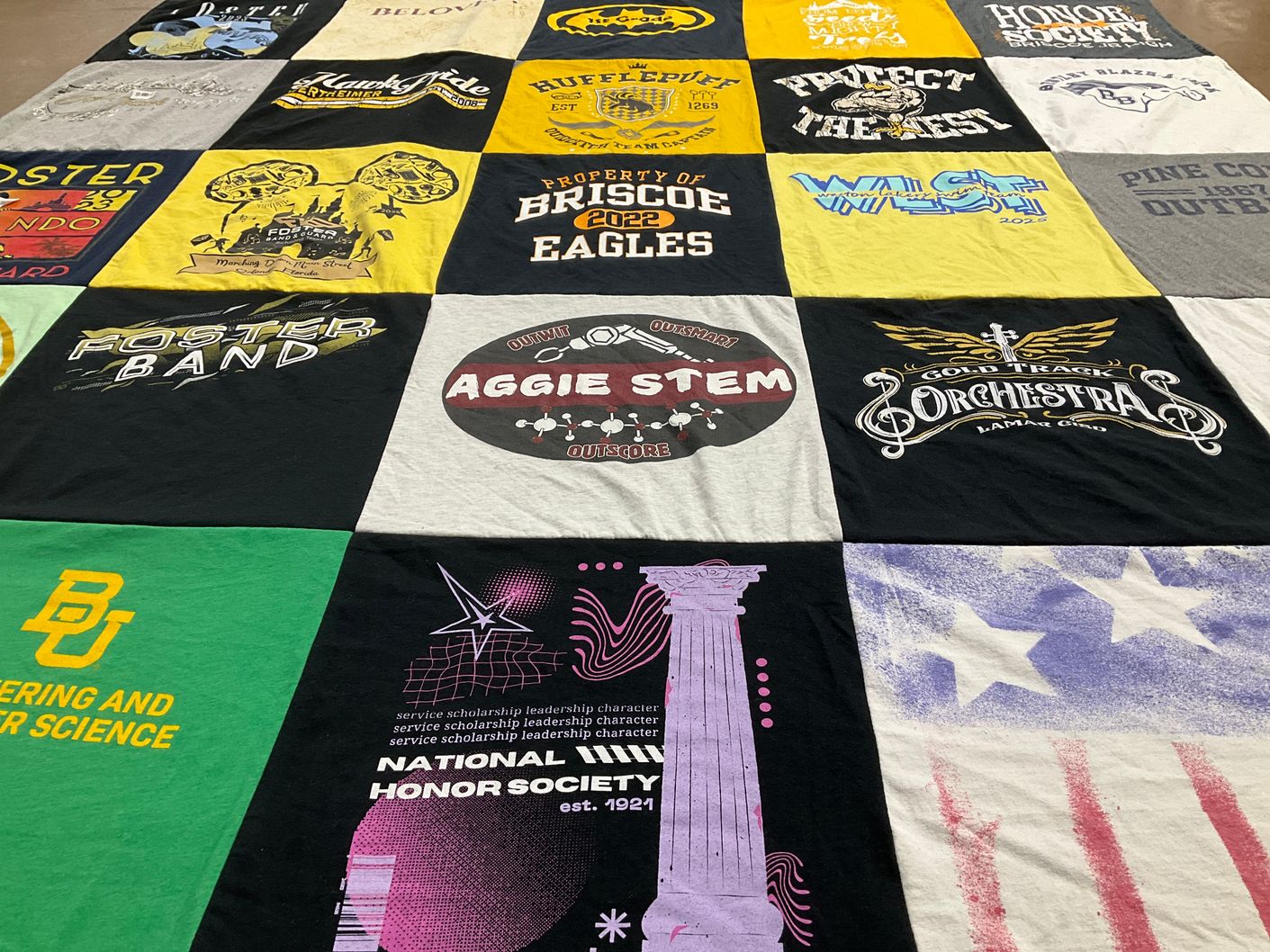 T-shirt quilt featuring none by Erika from TX