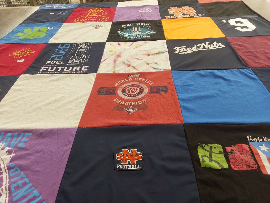 T-shirt quilt featuring sherando high school football by Rosario from VA