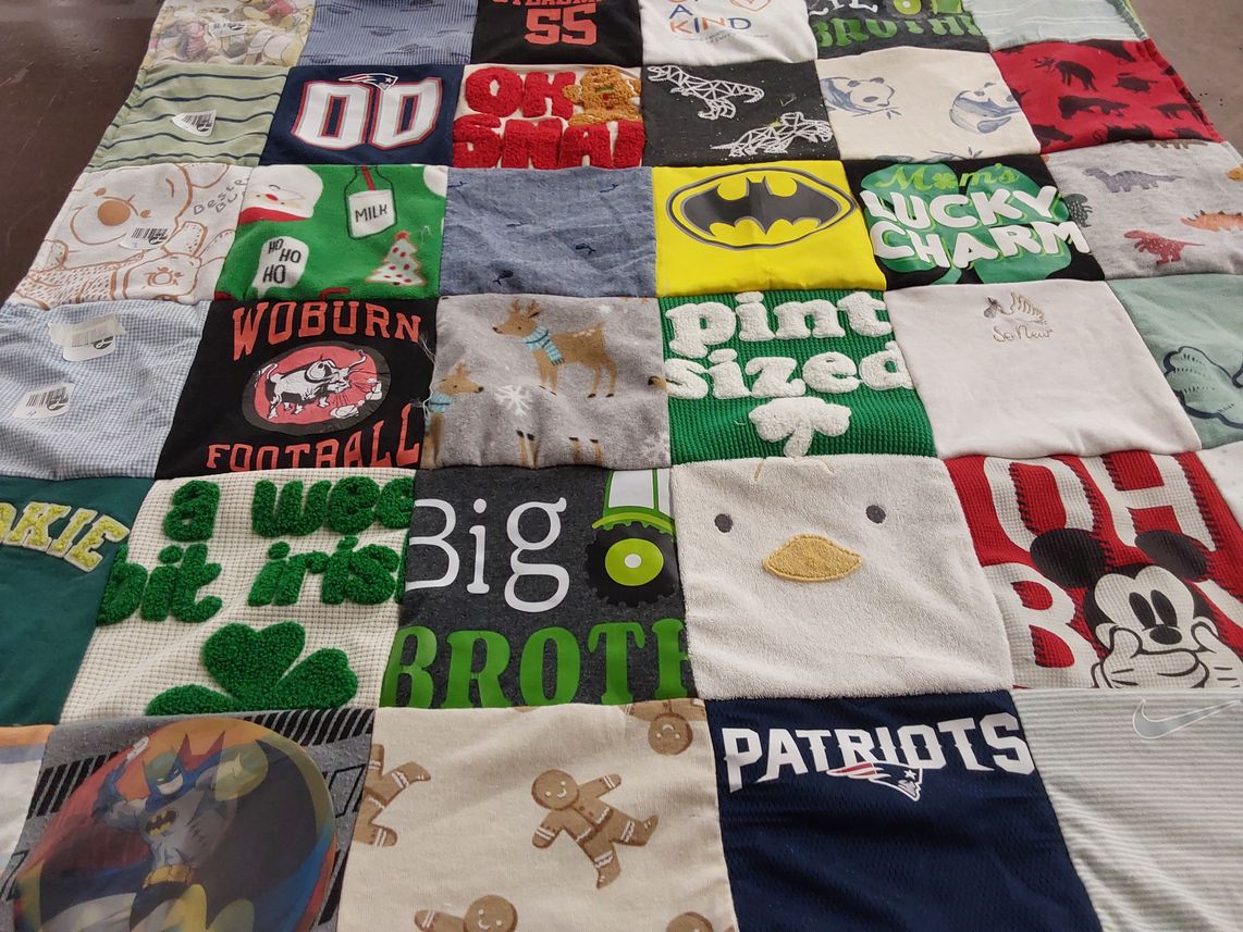 T-shirt quilt featuring new england patriots by Ashley from MA