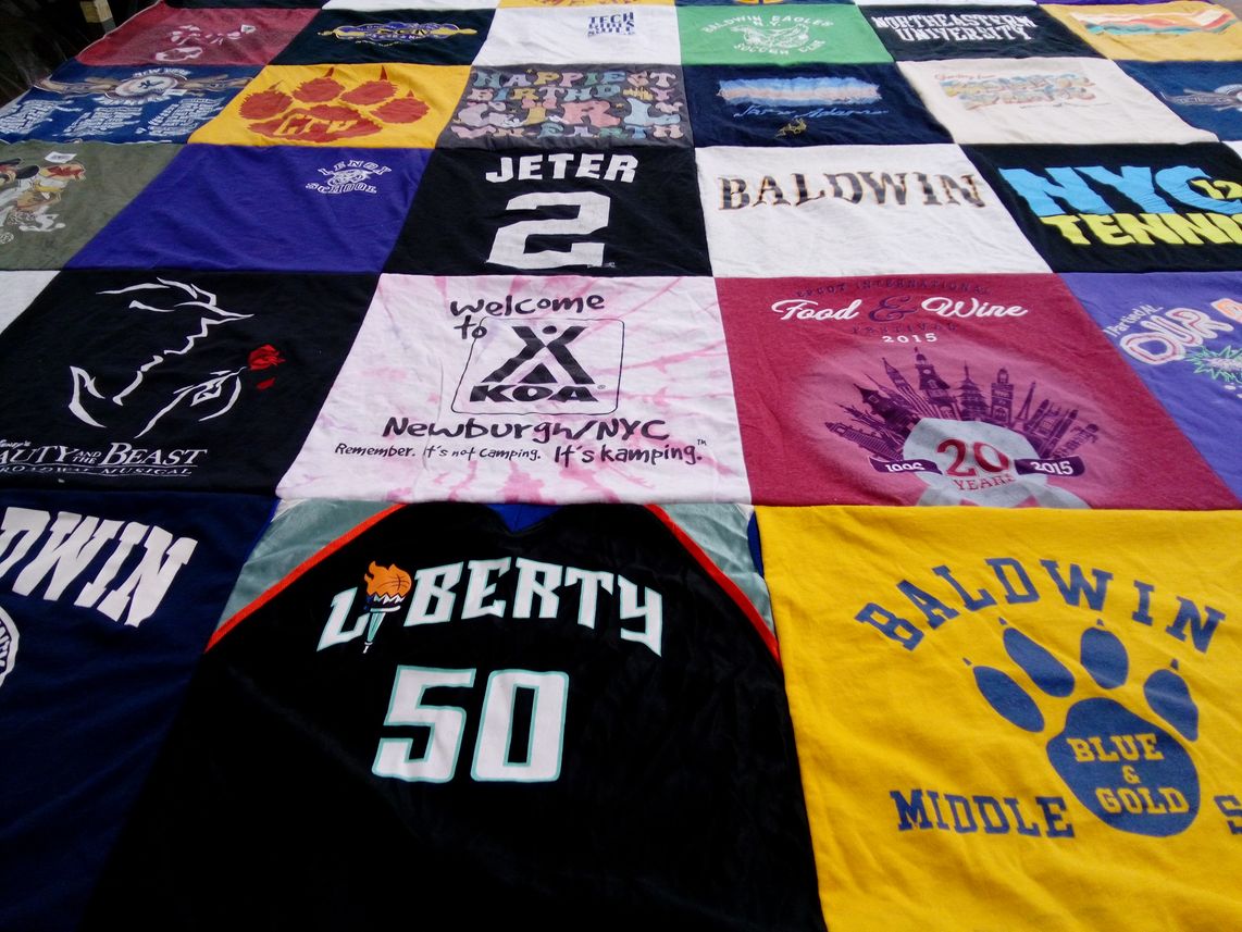 T-shirt quilt featuring new york liberty by Jennifer from NY