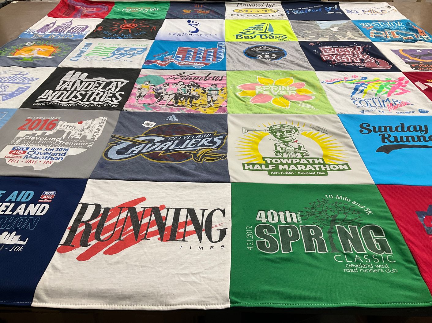 T-shirt quilt featuring cleveland cavaliers by Phil from OH