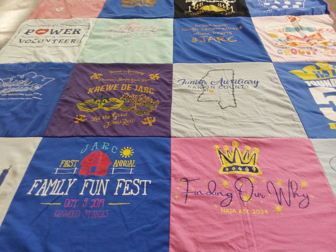 T-shirt quilt with volunteering, community service themes by kynnedi from MS