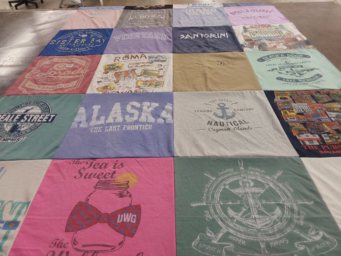 T-shirt quilt from university of west georgia by Jennifer from WI