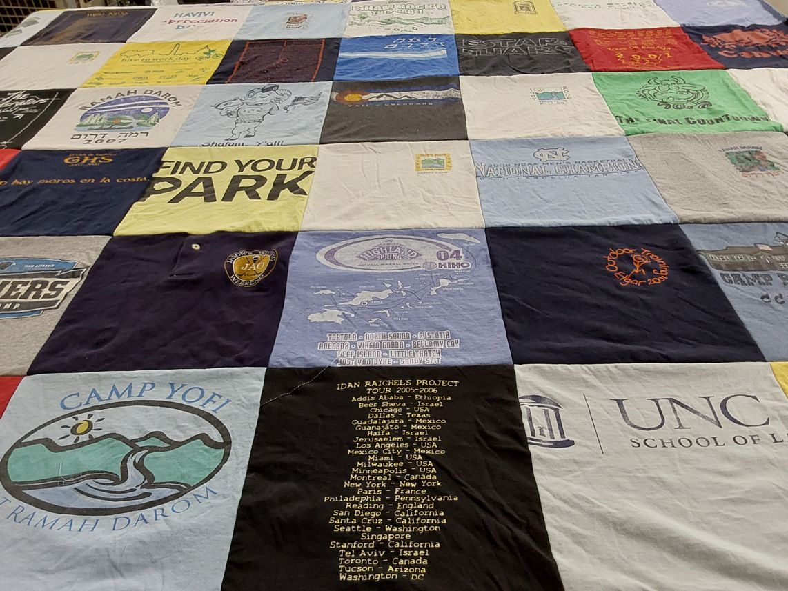T-shirt quilt from university of north carolina at chapel hill by Daniel from MD