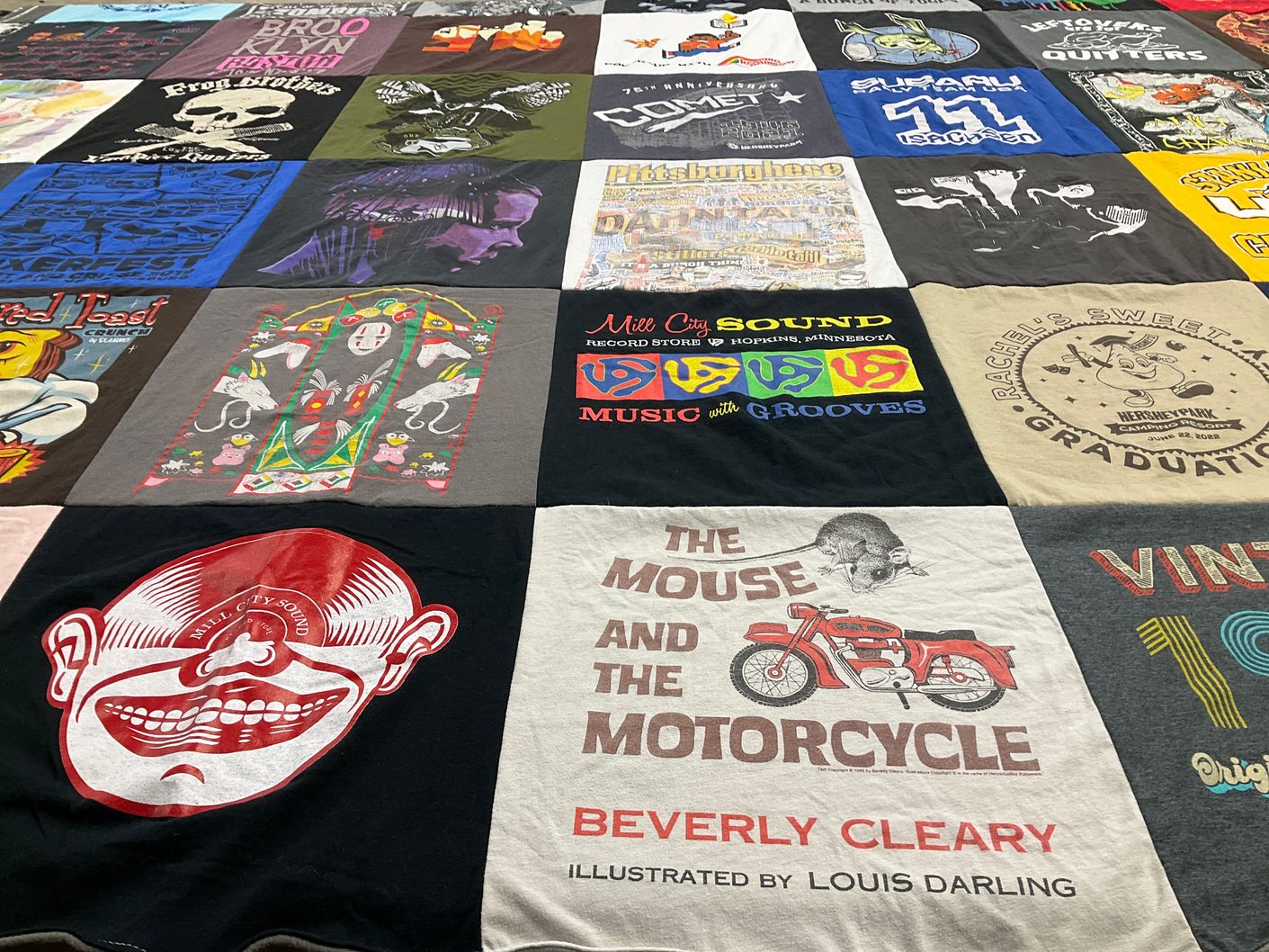 T-shirt quilt from indiana university by Natalie from PA