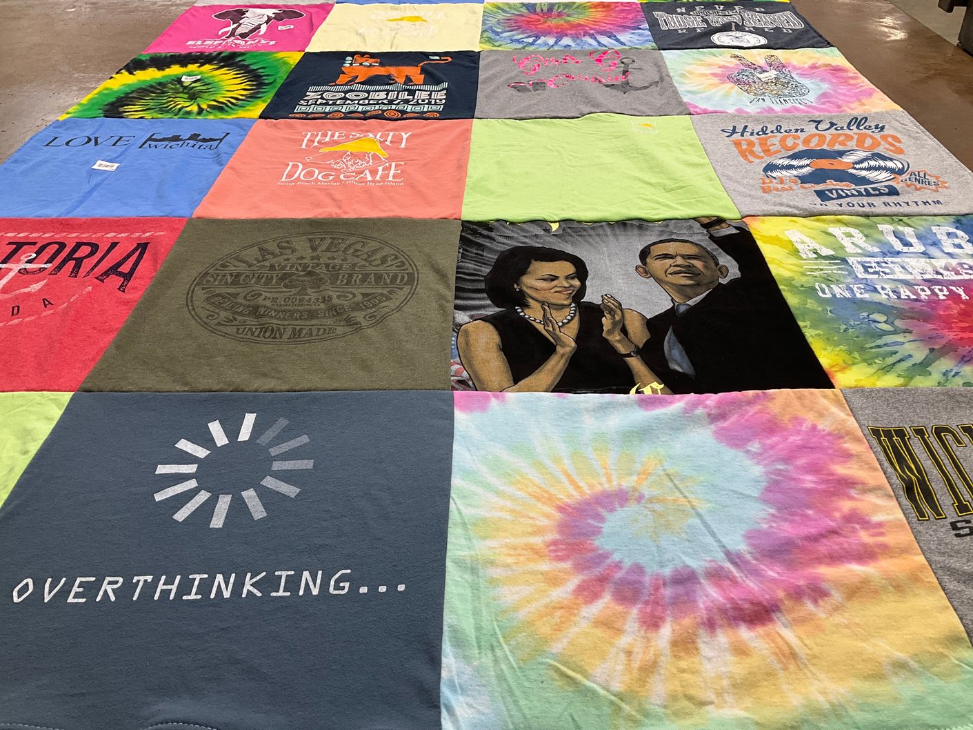 T-shirt quilt from wichita state university by Twonette from KS