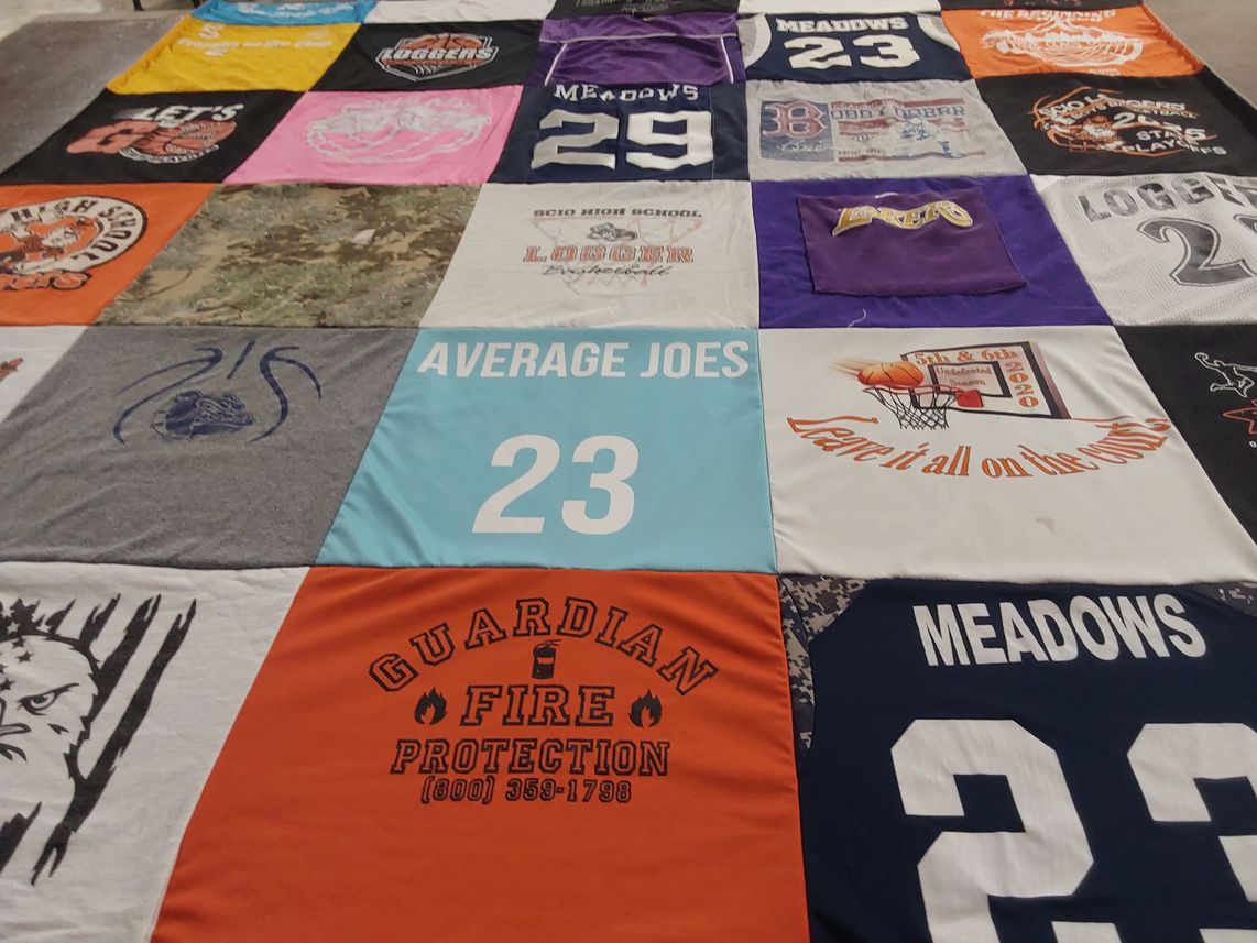 T-shirt quilt from scioto high school by Mindy from OR