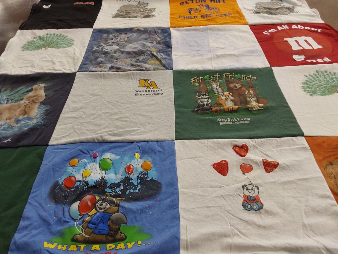 T-shirt quilt from vandergrift elementary school by Barbara from PA