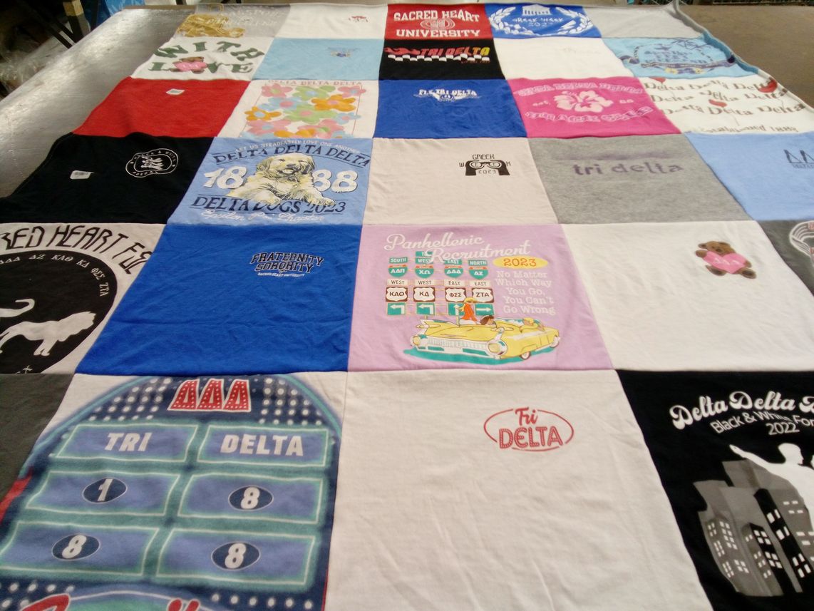 T-shirt quilt from sacred heart university by Alexa from NY