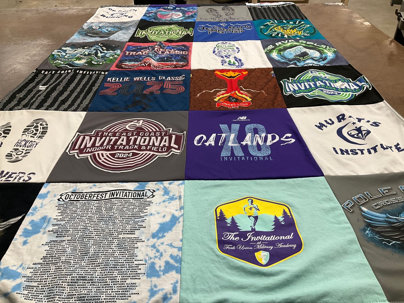 T-shirt quilt featuring oaklands invitational by Matthew from VA