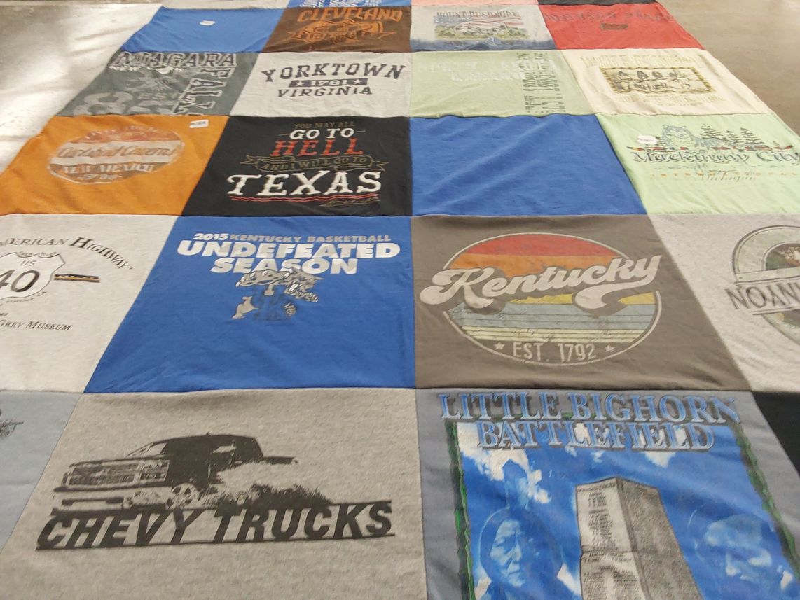 T-shirt quilt featuring kentucky wildcats by Evangeline from NC