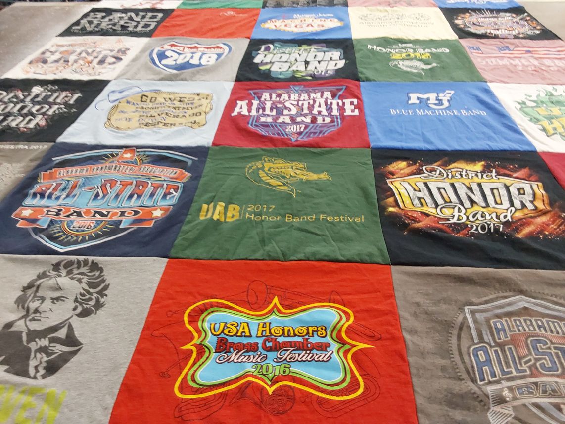 T-shirt quilt from university of alabama at birmingham by Jason from AL