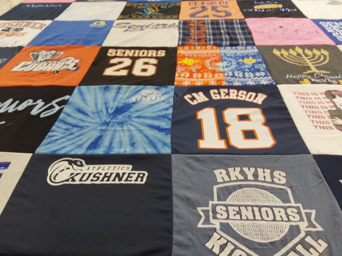 T-shirt quilt from kushner academy by Miriam from NJ