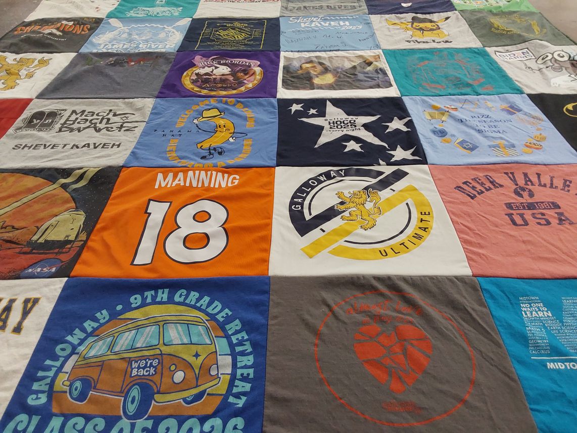T-shirt quilt from galloway school by Cheryl from GA