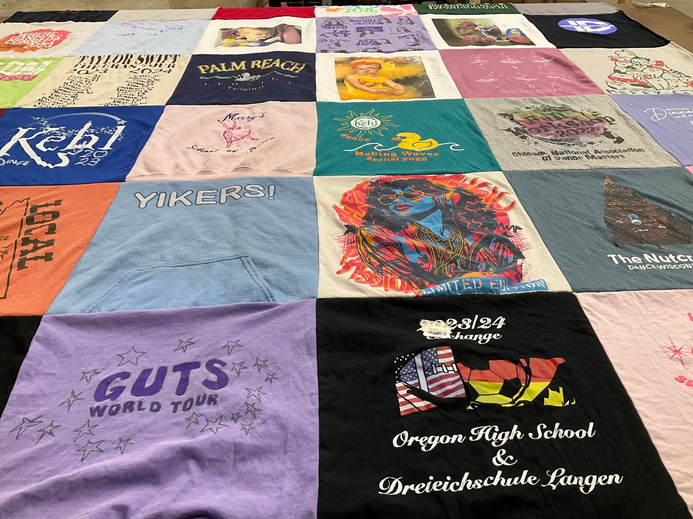 T-shirt quilt from oregon high school by Anne from WI