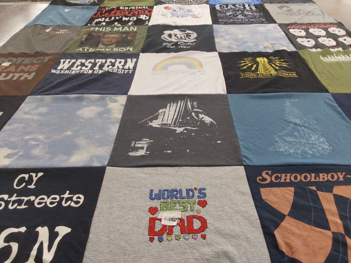 T-shirt quilt from western washington university by H from WA