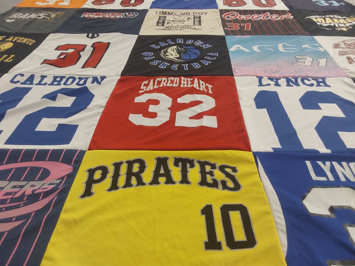 T-shirt quilt from calhoun university by Michelle from NY