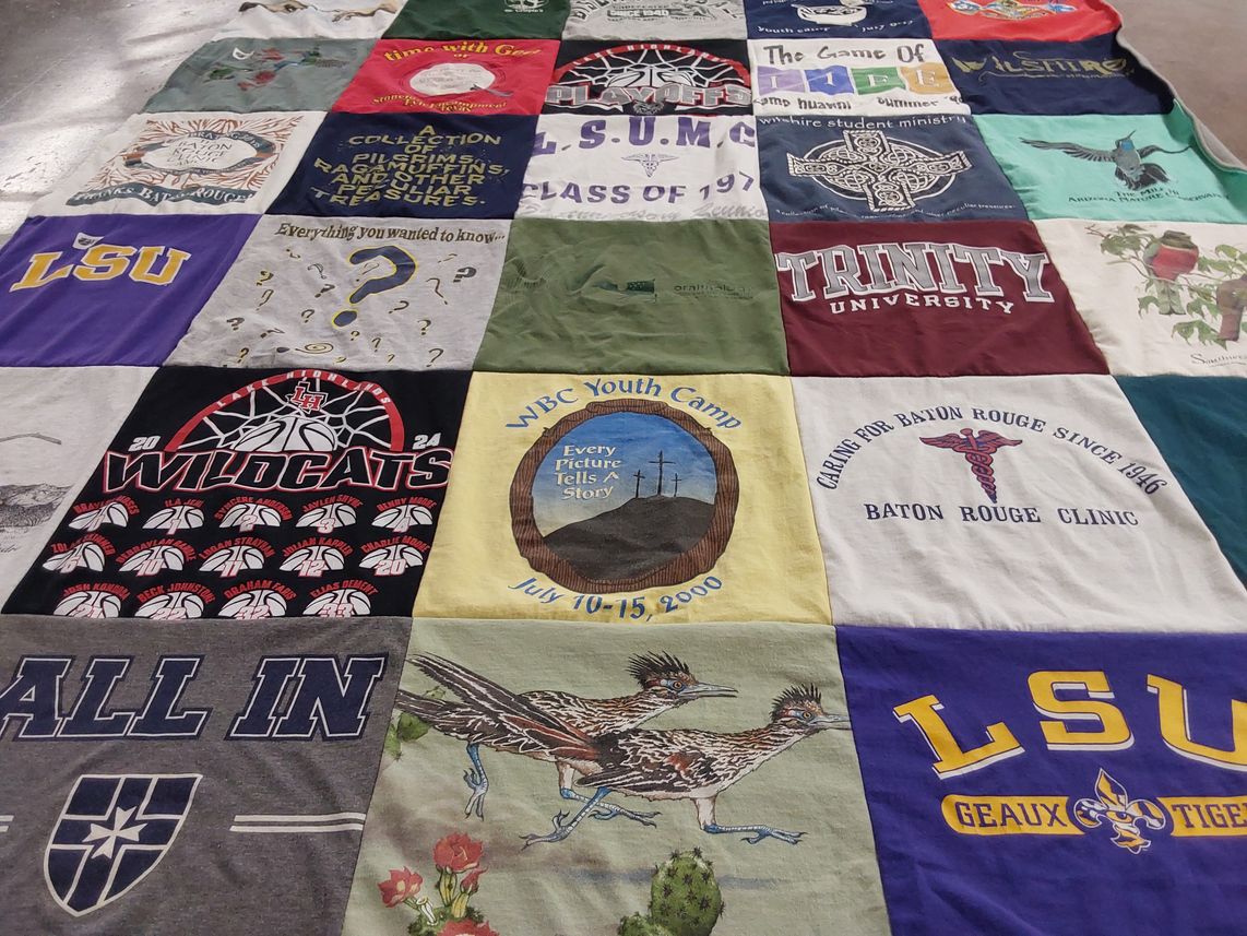 T-shirt quilt featuring wildcats basketball by Sylvia from LA