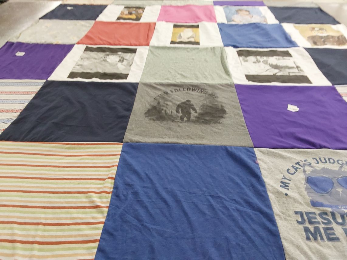 T-shirt quilt by Madeline from OK