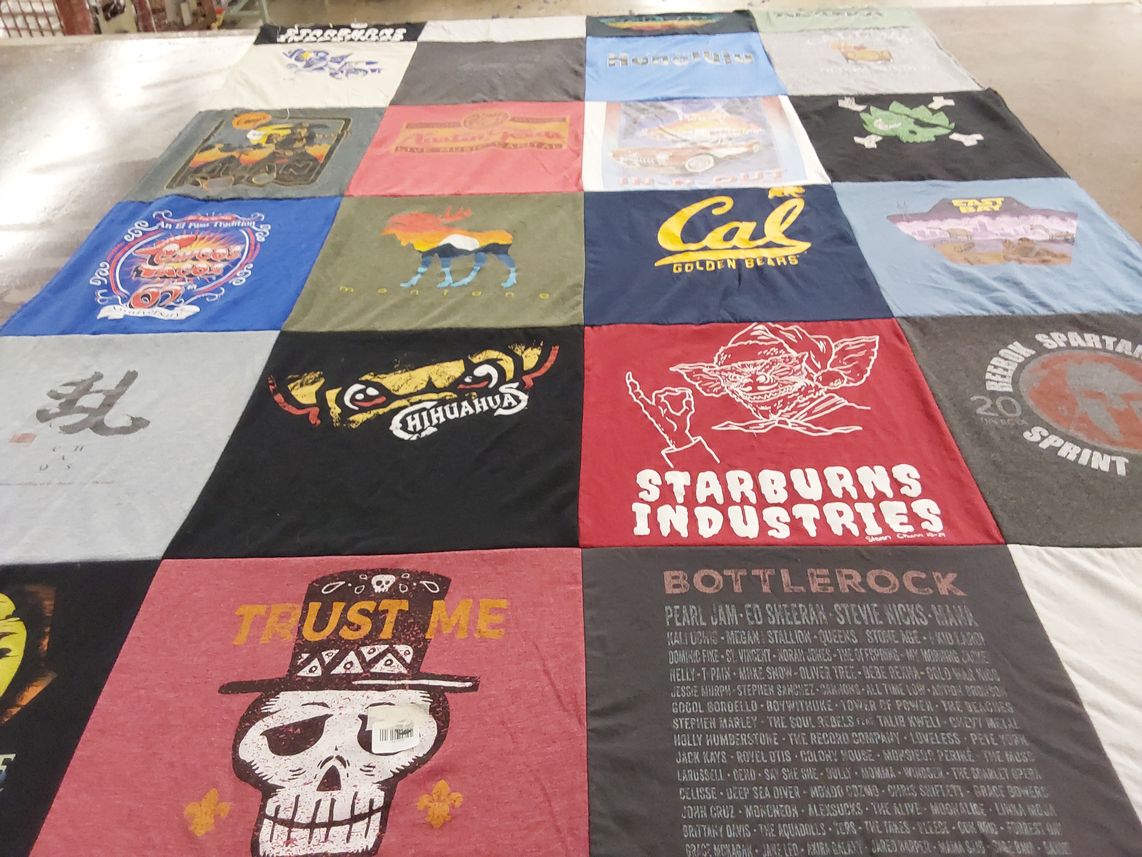 T-shirt quilt from university of california, berkeley by Laura from CA