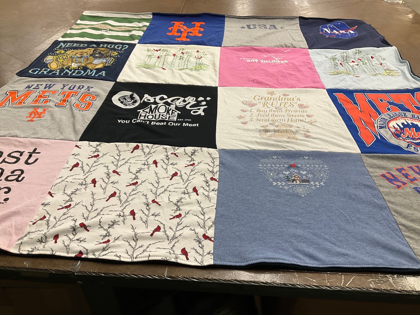 T-shirt quilt featuring new york mets by Malia from NY