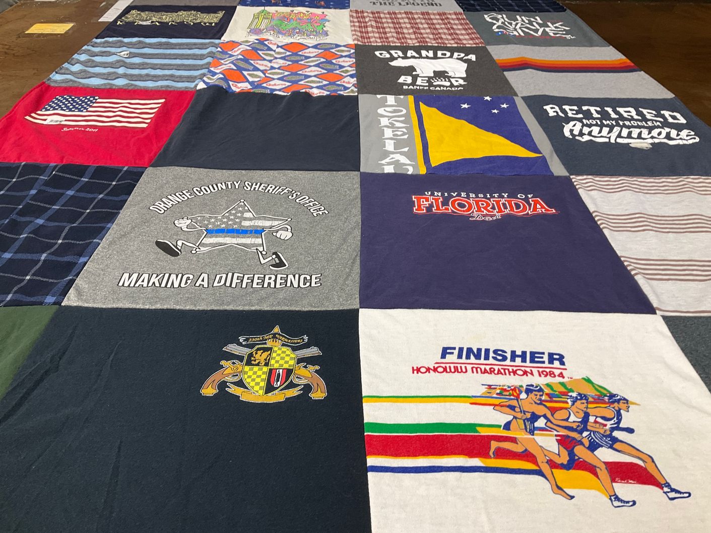 T-shirt quilt from university of florida by Nyssa from FL